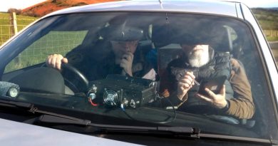 John M0XJA and Mark M0XIC operating BOTA from Hope Bowdler