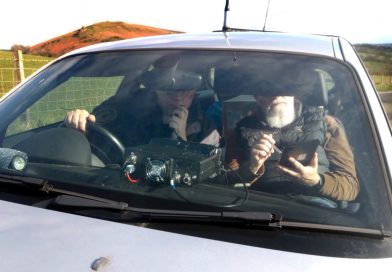 John M0XJA and Mark M0XIC operating BOTA from Hope Bowdler