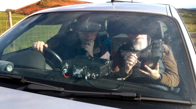 John M0XJA and Mark M0XIC operating BOTA from Hope Bowdler